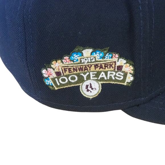 Boston Red Sox New Era 100 Yrs Spring Training Botanical 59FIFTY Fitted Hat Sz 7 - Picture 2 of 10